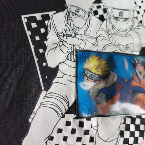Anime Naruto T-Shirt Holograph Image Changing Youth XL 14-16 Rare - Picture 12 of 16